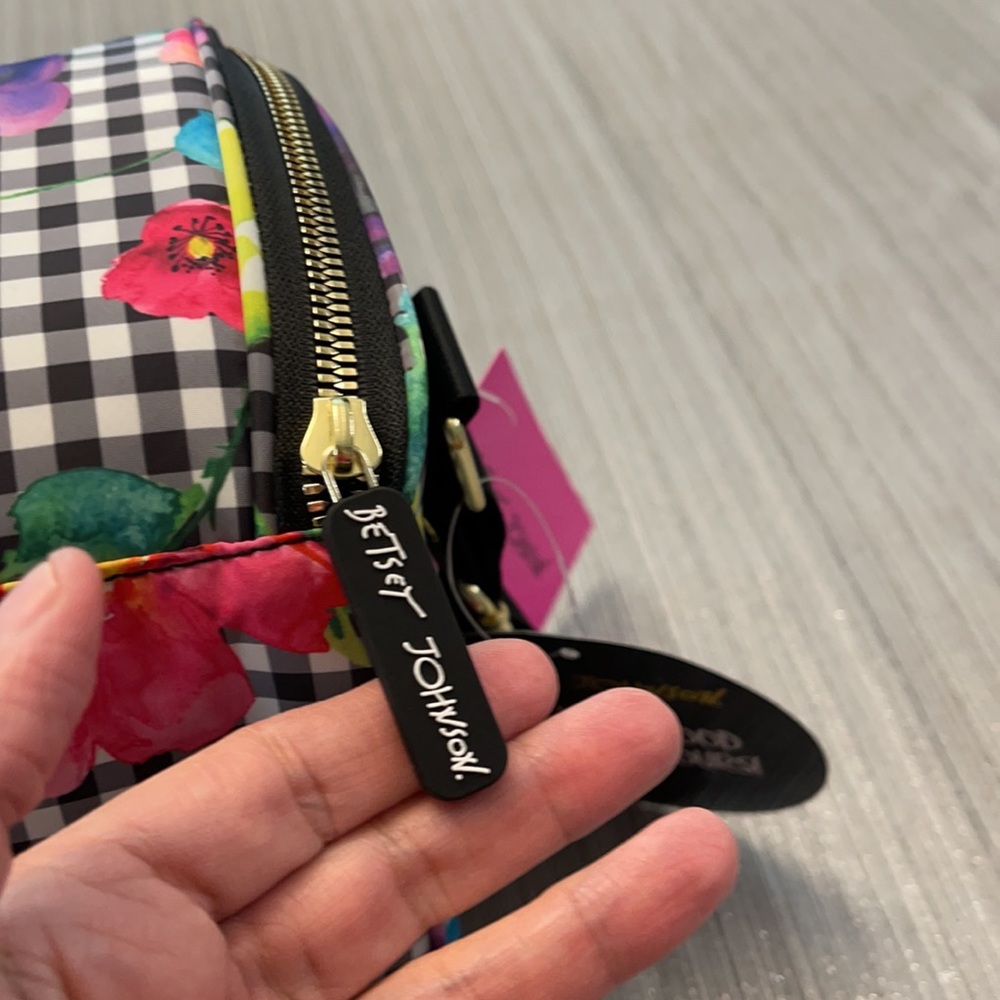 NWT Betsey Johnson Plaid Cube Insulated Lunch Tote - Picture 6 of 9